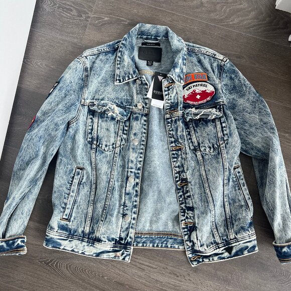 BRAND NEW DENIM JACKET: GUESS - Picture 1 of 3